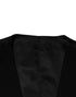 Dolce & Gabbana Black Wool Dress Formal Men Waistcoat Vest